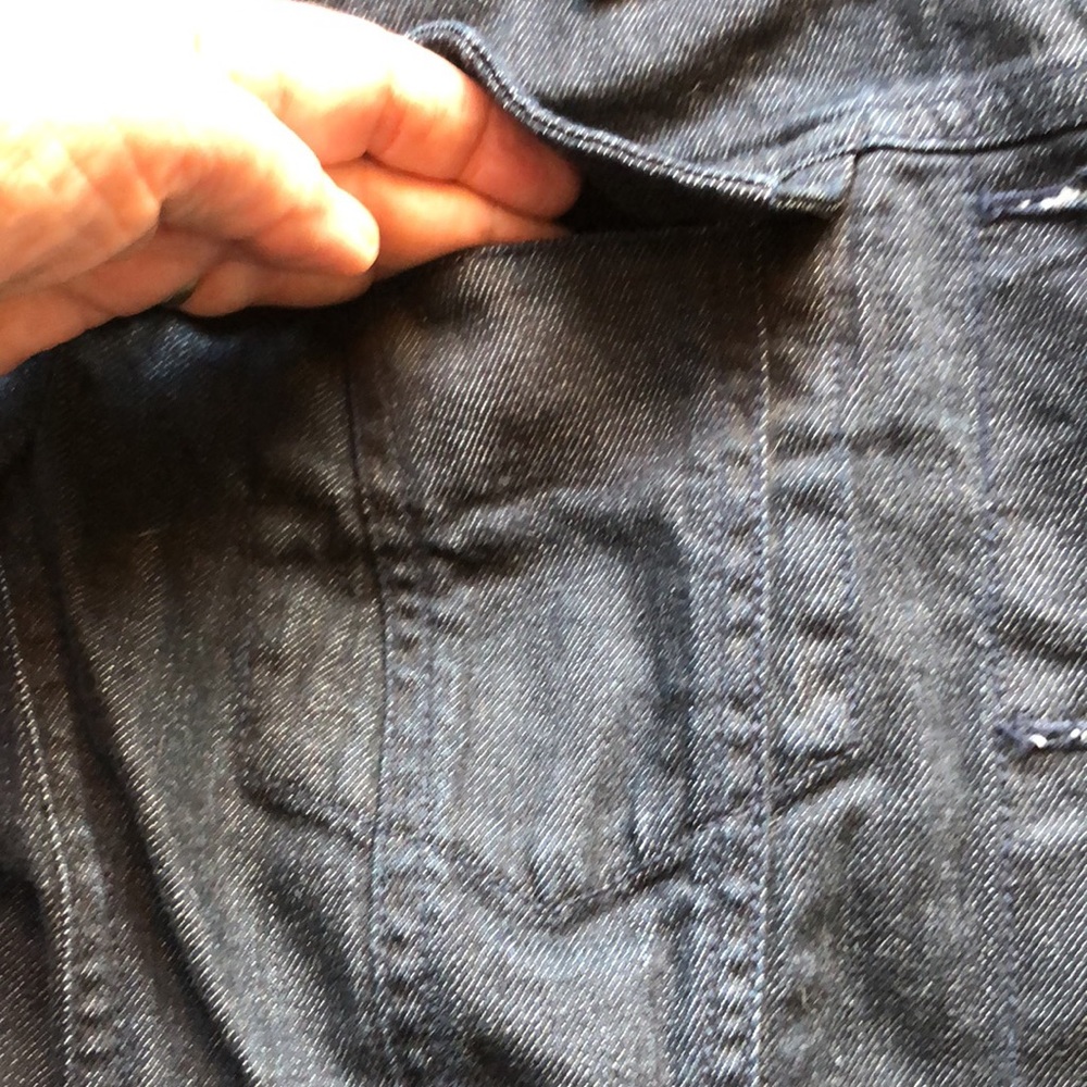 Talbots dark wash jean jacket - Picture 7 of 10